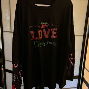 Plus Christmas top